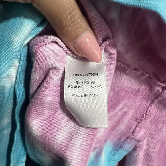 Chubbies Mens Sky's Out Thighs Out Long Sleeve Tie Dye Shirt Size Medium - Picture 5 of 6